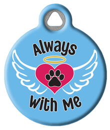 Always With Me Memorial Pet ID Tag